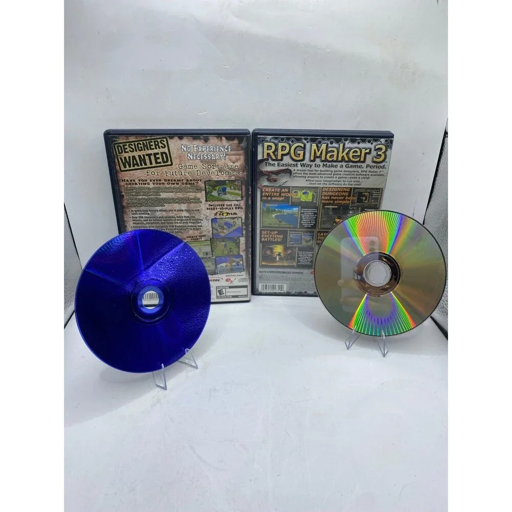 RPG Maker 2 & RPG Maker 3 (Sony PlayStation 2) PS2 Bundle Lot Of 2